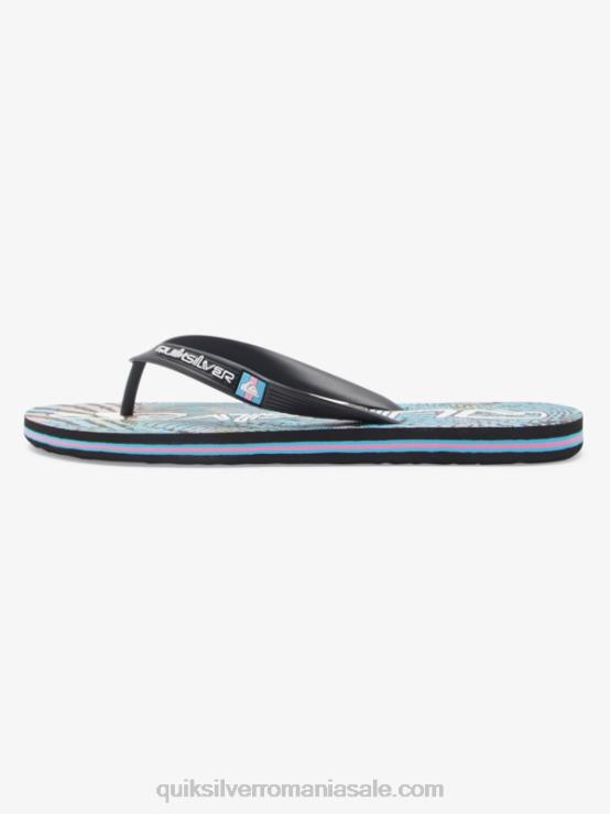 negru/roz/albastru flip-flops molokai art XT6B514 bărbați Quiksilver