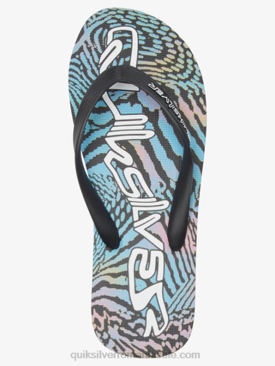 negru/roz/albastru flip-flops molokai art XT6B514 bărbați Quiksilver