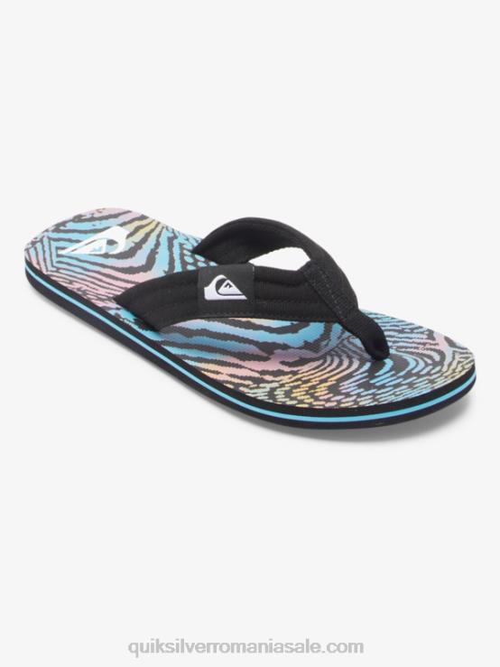 negru/roz/albastru sandale molokai layback XT6B495 bărbați Quiksilver