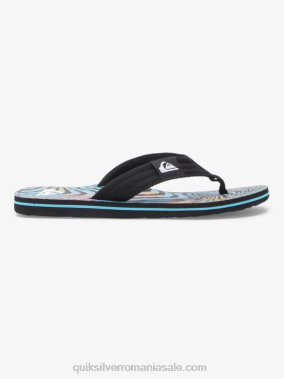 negru/roz/albastru sandale molokai layback XT6B495 bărbați Quiksilver