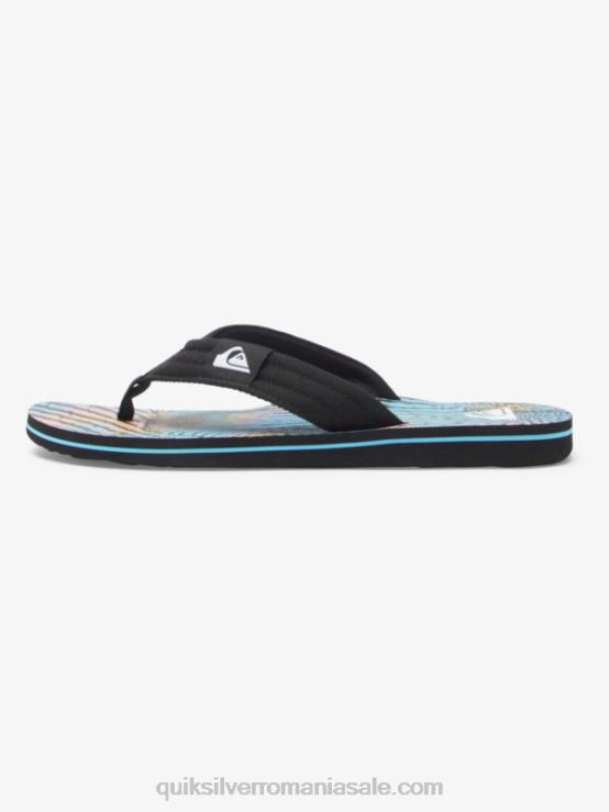 negru/roz/albastru sandale molokai layback XT6B495 bărbați Quiksilver
