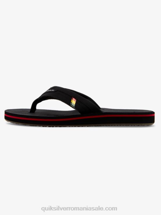 negru sandale cu slide squish island oasis XT6B1155 bărbați Quiksilver