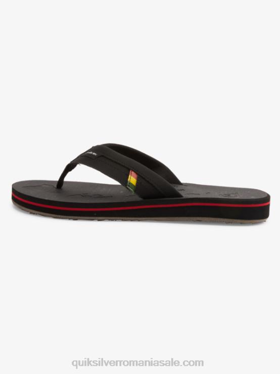 negru sandale cu slide squish island oasis XT6B1155 bărbați Quiksilver