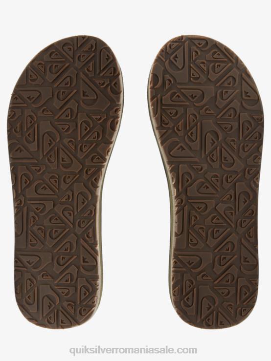 negru sandale cu slide squish island oasis XT6B1156 bărbați Quiksilver