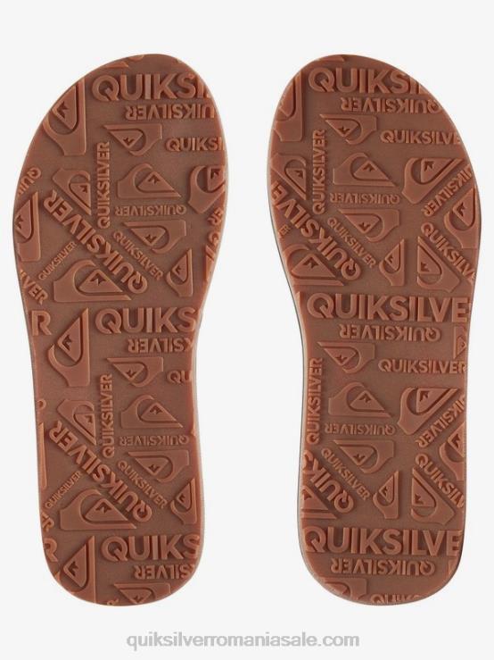 negru solid sandale carver nubuck XT6B913 bărbați Quiksilver