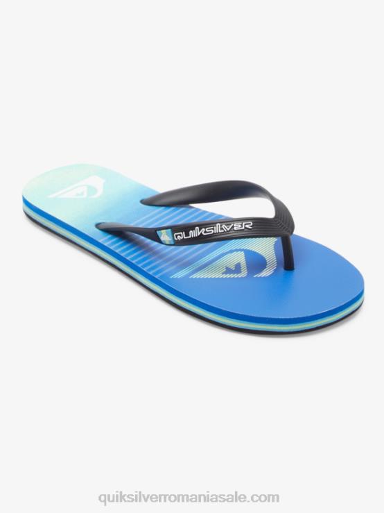negru/verde/albastru flip-flops molokai art XT6B518 bărbați Quiksilver