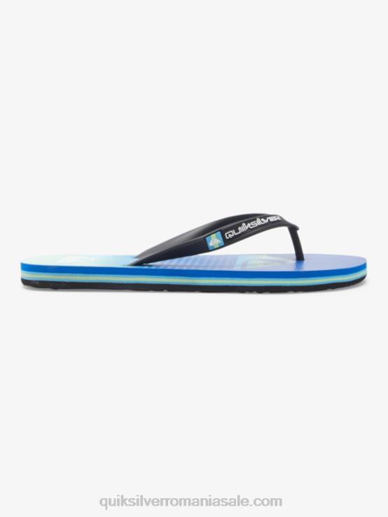 negru/verde/albastru flip-flops molokai art XT6B518 bărbați Quiksilver
