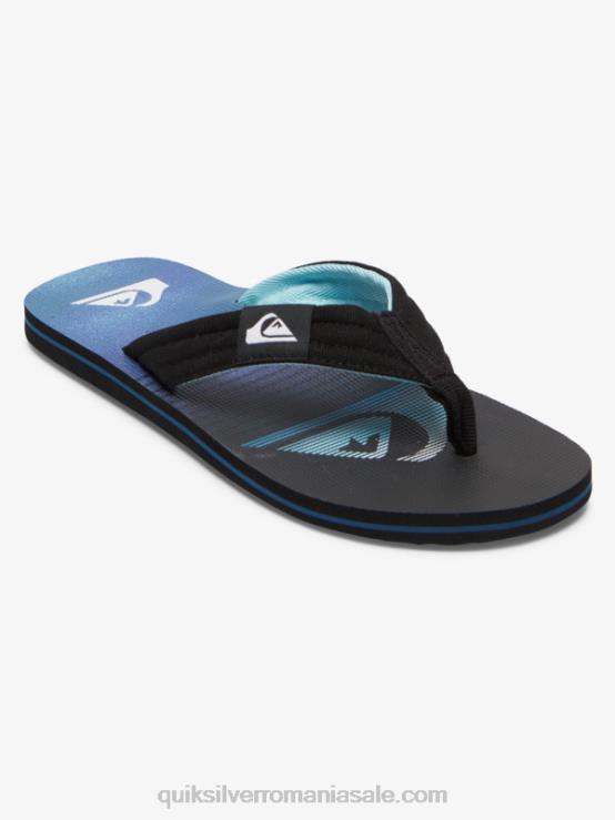 negru/verde/albastru sandale molokai layback XT6B496 bărbați Quiksilver