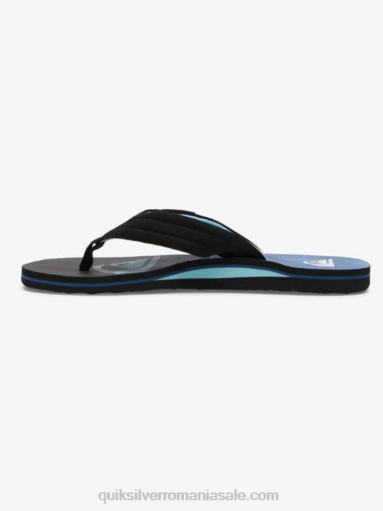 negru/verde/albastru sandale molokai layback XT6B496 bărbați Quiksilver