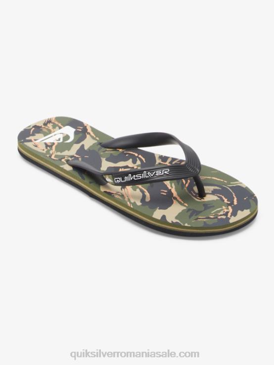 negru/verde flip-flops molokai art XT6B516 bărbați Quiksilver