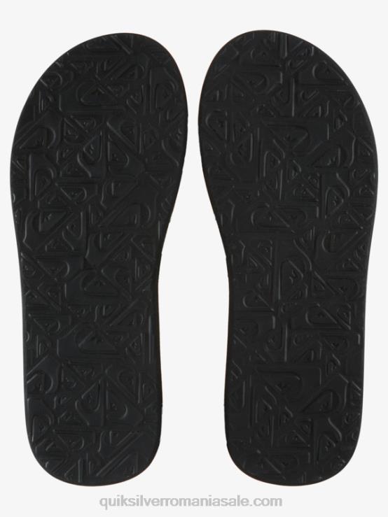 negru/verde/gri sandale cu imprimeu carver XT6B614 bărbați Quiksilver