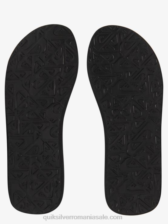 negru/verde/gri sandale molokai layback XT6B499 bărbați Quiksilver