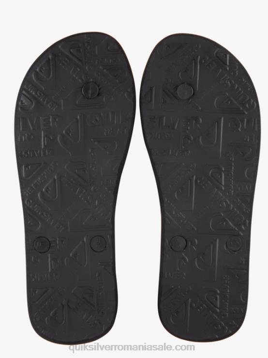 negru/verde molokai cinci-o flip-flops XT6B1858 bărbați Quiksilver