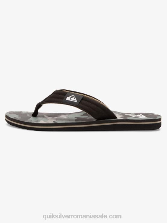 negru/verde sandale molokai layback XT6B491 bărbați Quiksilver