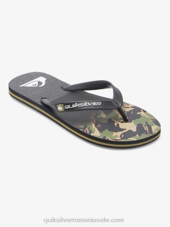 verde 1 flip-flops cu panou molokai XT6B570 bărbați Quiksilver