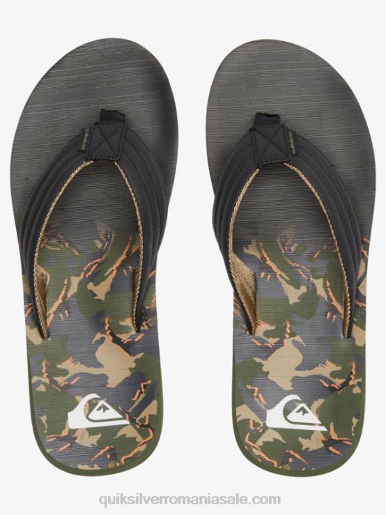 verde 1 sandale cu imprimeu carver XT6B613 bărbați Quiksilver