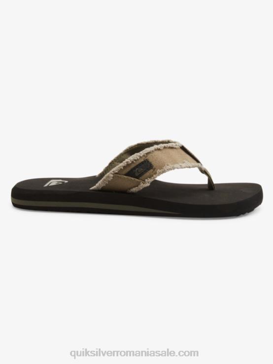 verde/negru/maro sandale de abis de maimuță XT6B1292 bărbați Quiksilver