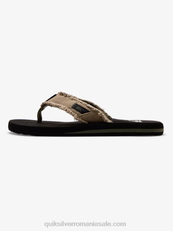 verde/negru/maro sandale de abis de maimuță XT6B1292 bărbați Quiksilver